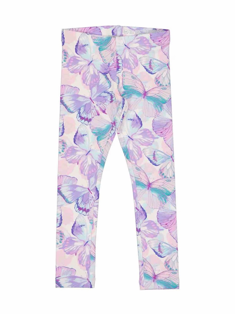 wonder nation Butterfly Print Leggings - Purple, Pink, Teal